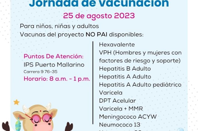 Jornada de vacunación Ips Pto Mallarino
