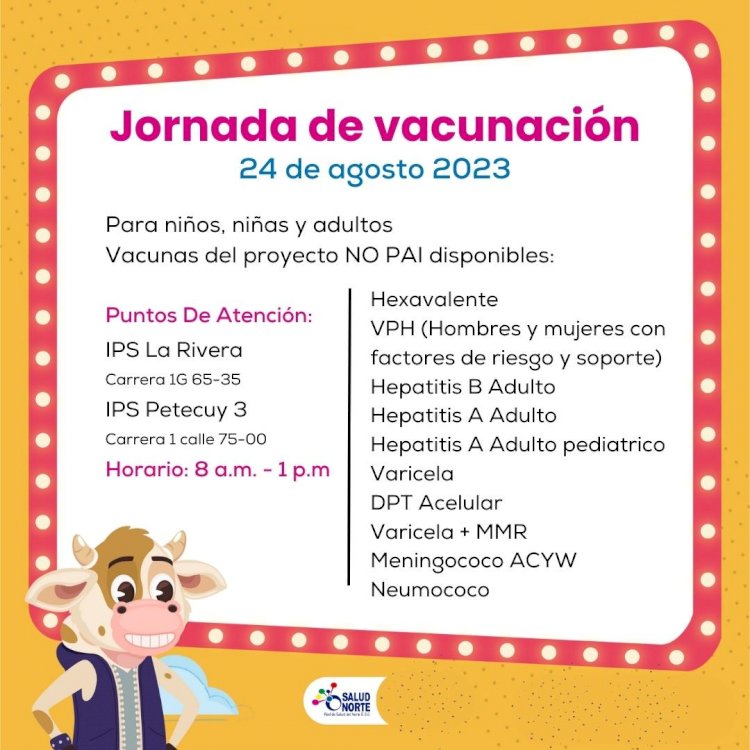 Jornada de vacunación Ips Rivera y Petecuy III