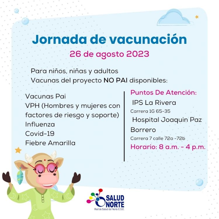 Jornada de vacunación Ips Rivera y HJPB